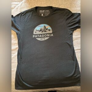 Patagonia Organic Cotton Slim Fit Mens M T-shirt black